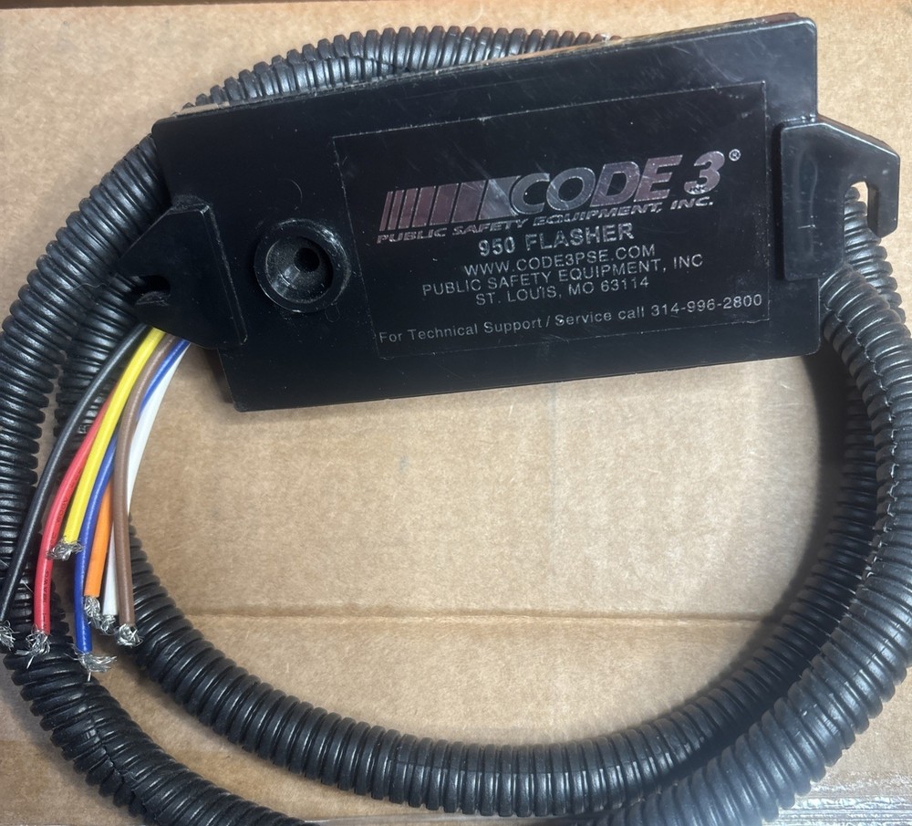 CODE 3 Model 950, Multiple Mode Headlight Flasher, 12VDC, 8A, New Surplus