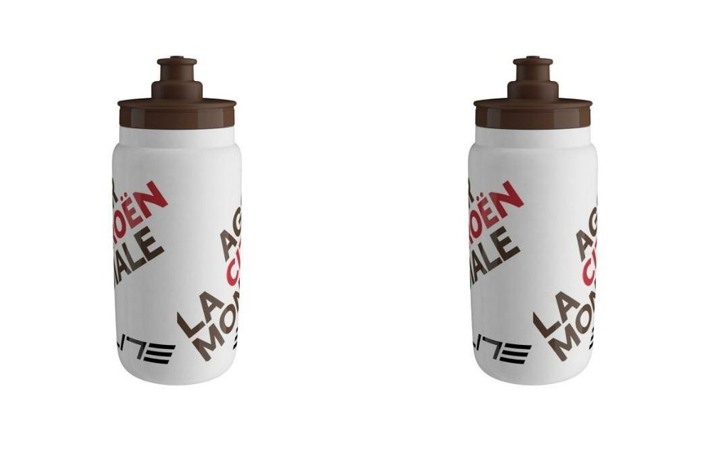 2X ELITE FLY TEAM AG2R-CITROËN CYCLING BOTTLES – 550ML (18OZ) – PAIR