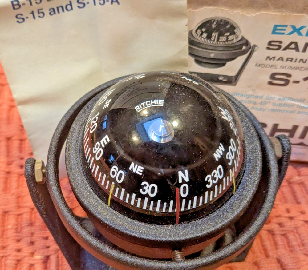 NOS RITCHIE EXPLORER SAILBOAT S15A COMPASS