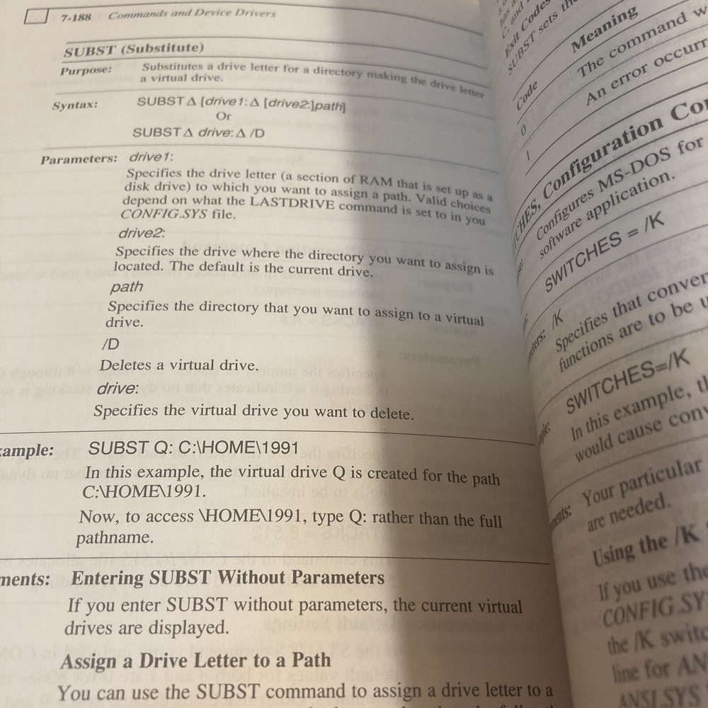 MS-Dos Version 5 Paperback Textbook Refrence Guide 1992 Compaq Industry