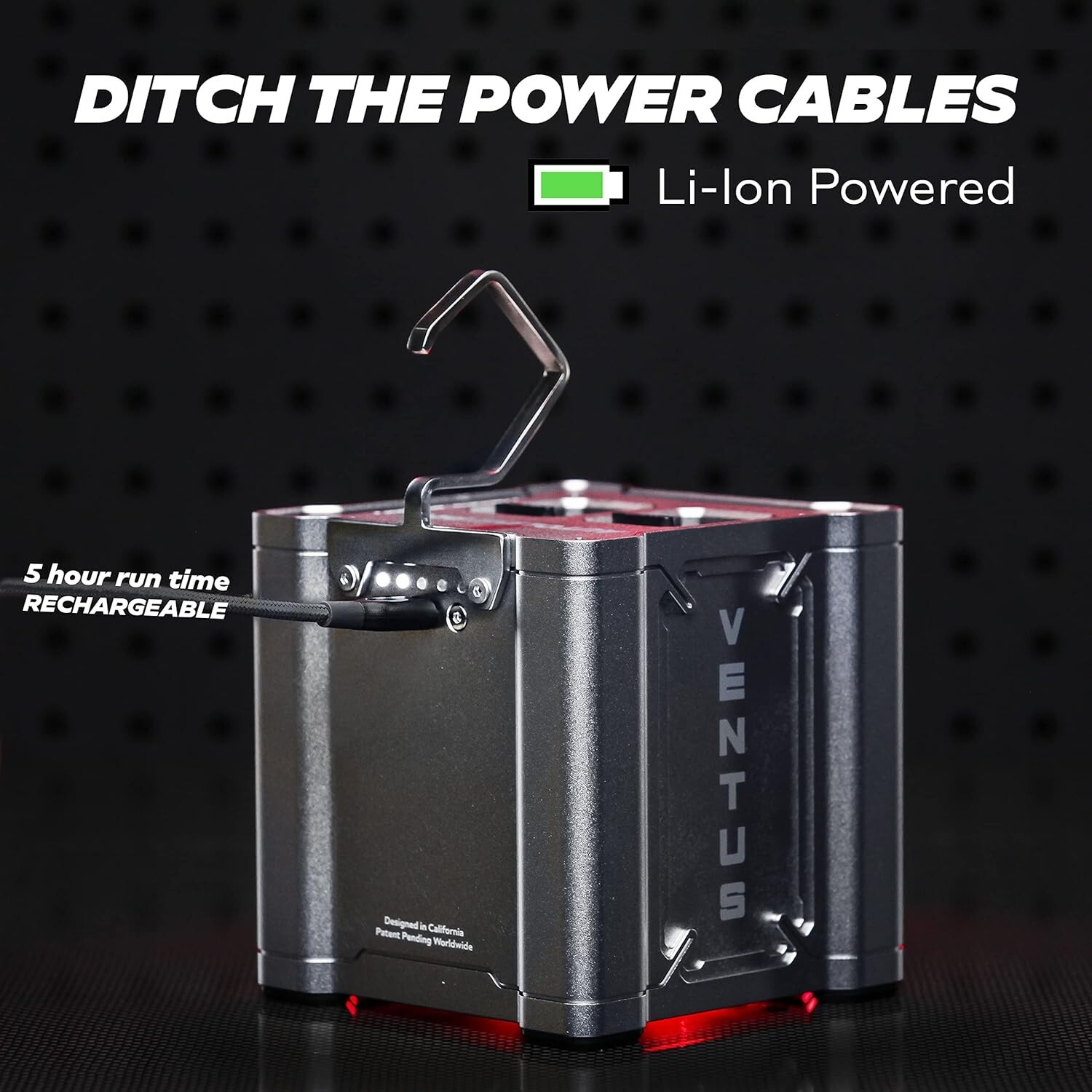 Ventus Automotive Smoke Machine, Li-Ion Battery, Compressor, Leak Size Flowmeter