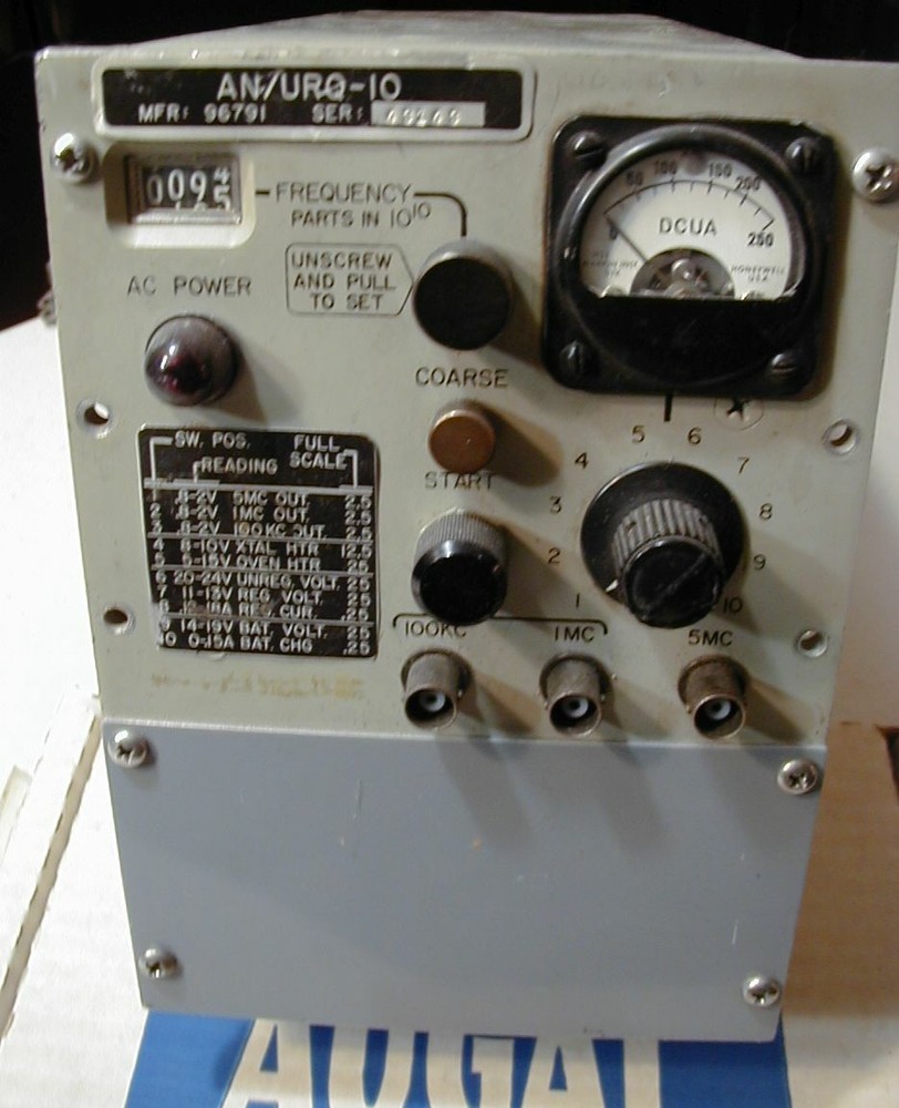 Vintage AN/URQ-10 Precision NAVY Frequency Standard