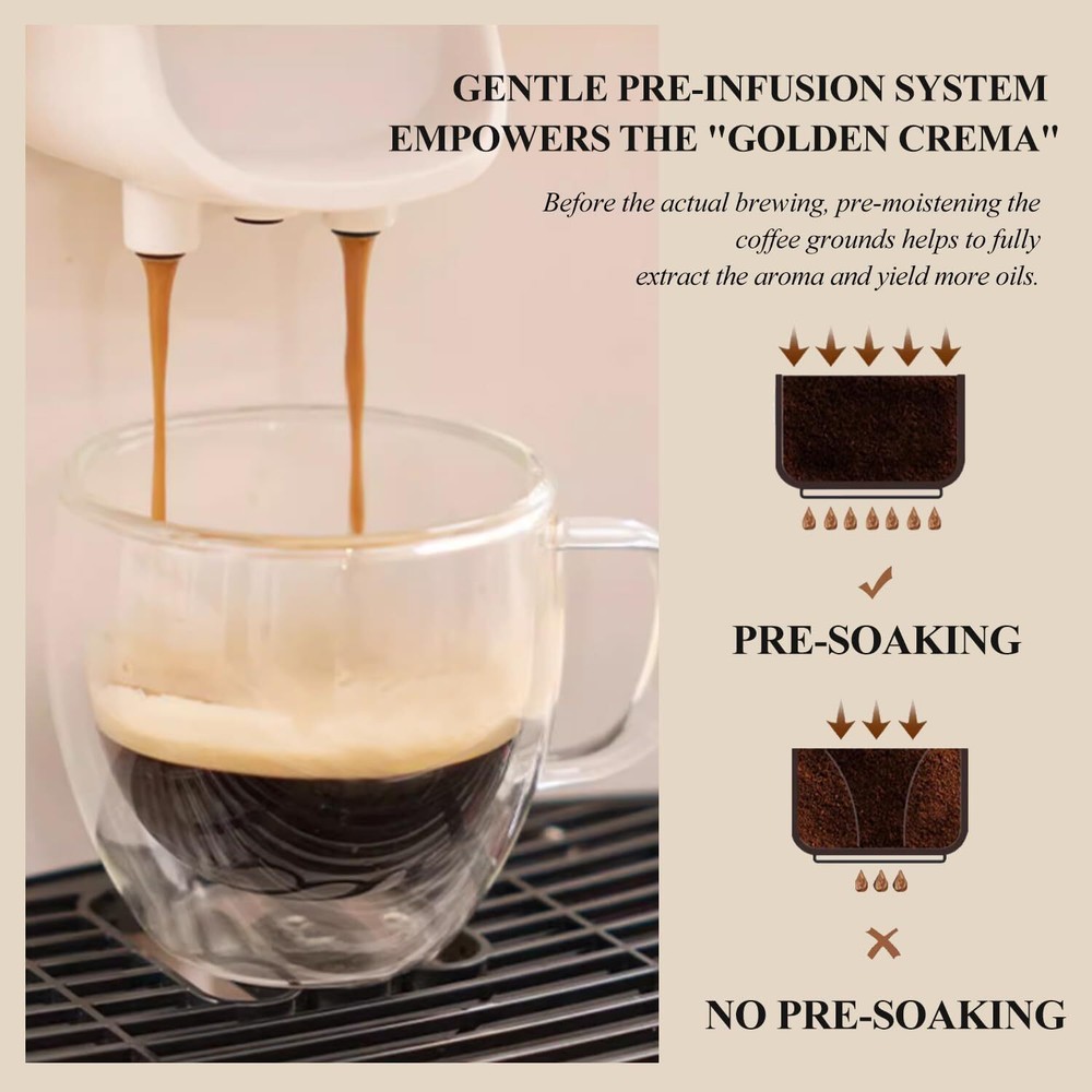 Super Automatic Espresso Machine with Grinder - Espresso Maker with Steam wand*