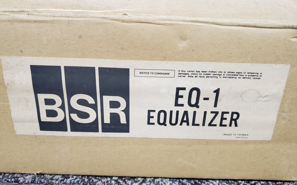 BSR EQ-I Stereo Frequency Equalizer Cleaned & Servived. Works Great! L@@K!