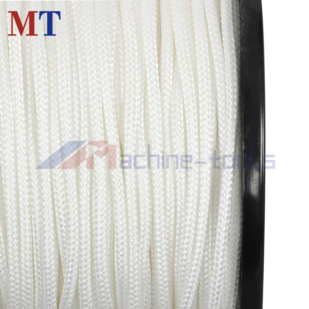1/8" × 500' White Solid Braid Nylon Rope on a Sturdy Spool Braid Rope Industrial