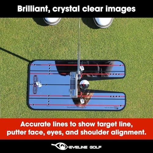 Genuine Alignment Putting Mirror - Classic Putting Alignment Mirror - LARGE