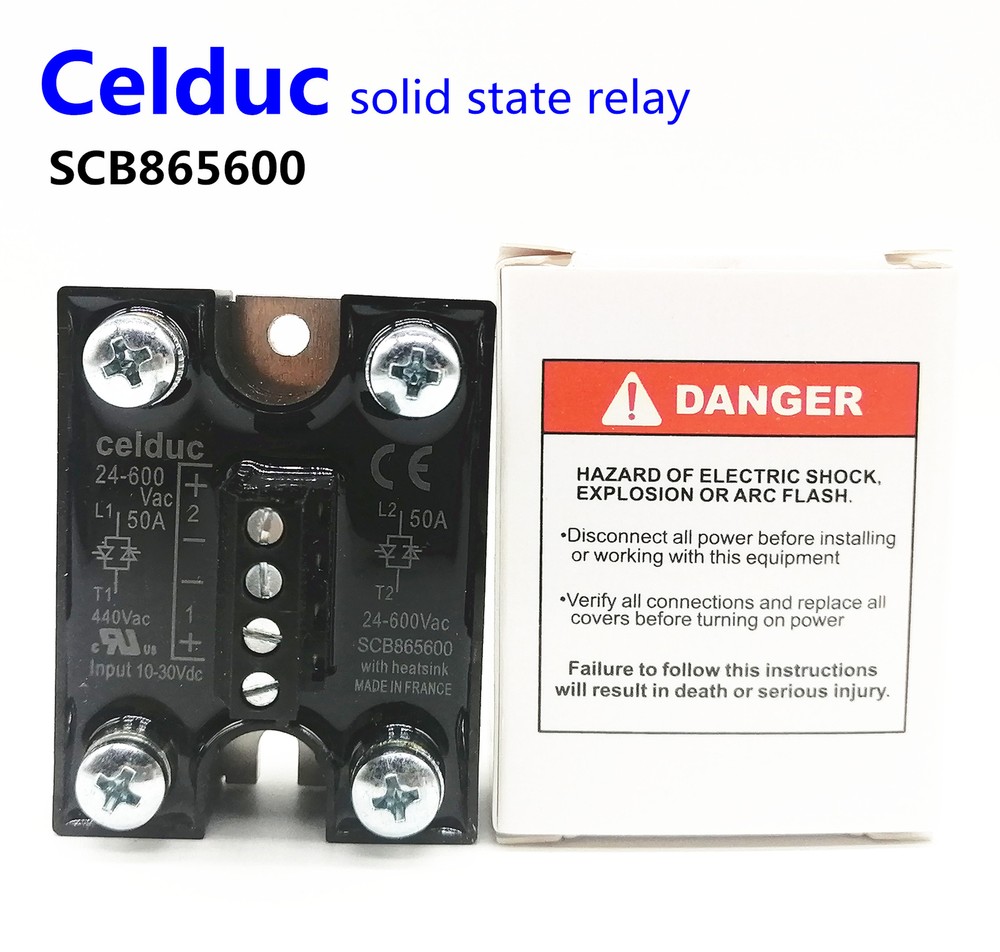 Celduc solid state relay SCB865600 50A 24-600VAC