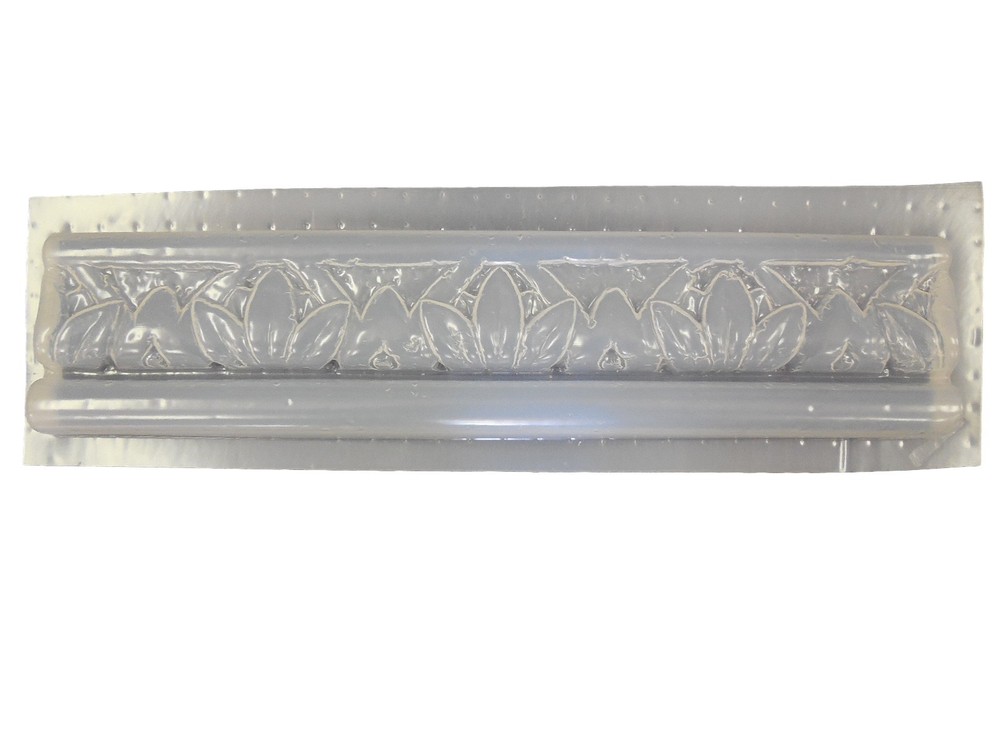 Leaf Design Tile Trim Border Plaster or Concrete Cement Mold Set 6026