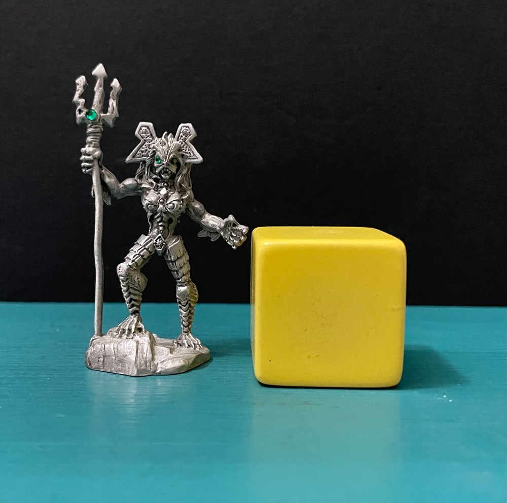 Ridolfi Rawcliffe Pewter Domnu Slithe Trident Sea Fish Human Creature Figurine