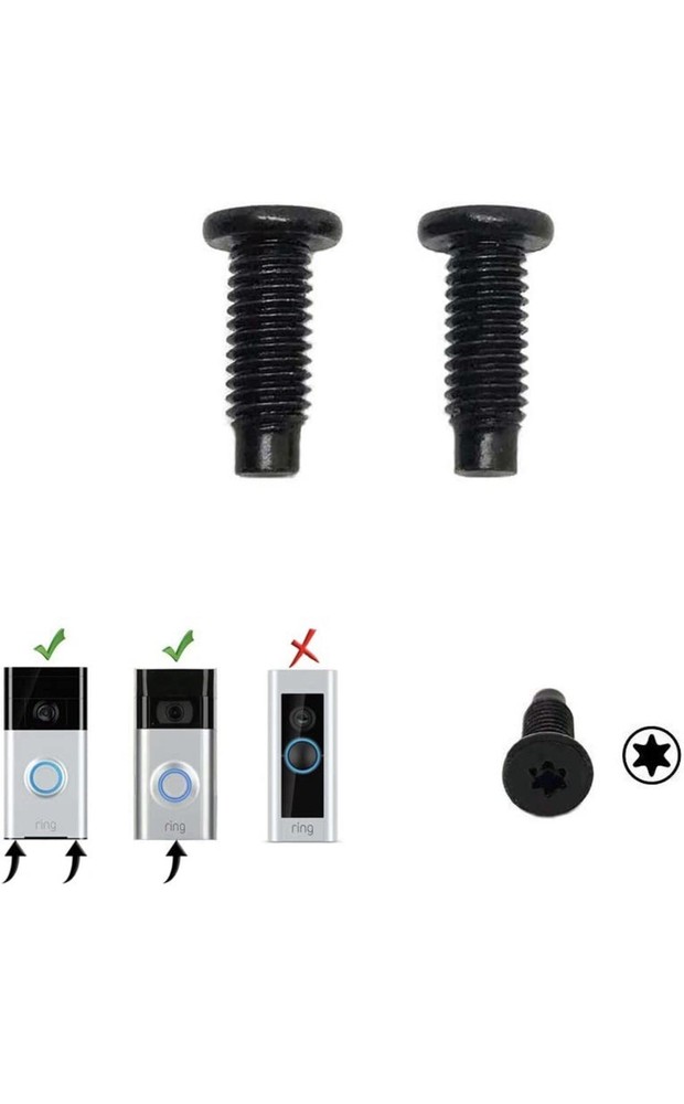 T6 Ring Doorbell Replacement Security Screws 2 Pack
