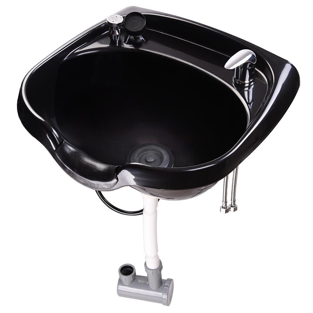 Shampoo Bowl Hair Sink Basin Beauty Salon Barber Spa Equipment w/ Gel Neck Rest