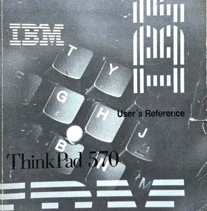 1999 IBM ThinkPad 570 User's Reference Manual Vintage HTF