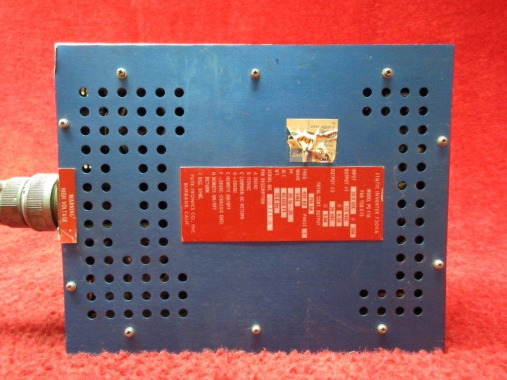 Flite-Tronics PC-17A Static Inverter 28V