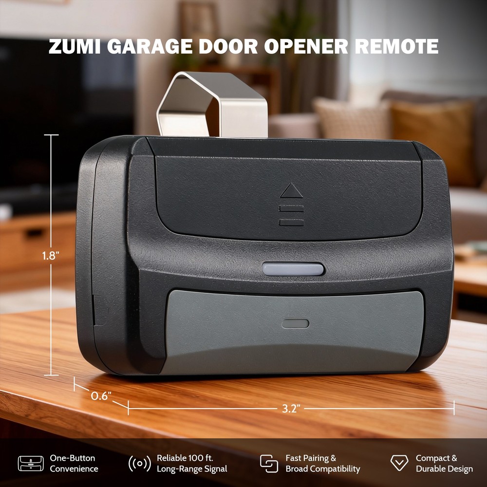 Zumi Visor Remote Control for Garage Door Opener Wireless Remote Replacement