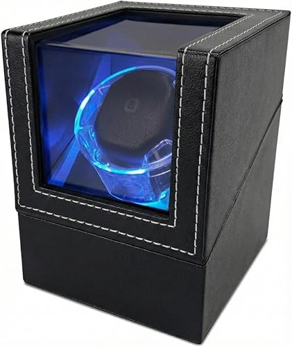 Automatic Watch Winder for Single Watch - Silent Full-Tooth Motor Plastic Base