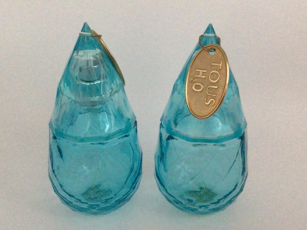 H2O TOUS 2 X EMPTY PERFUME BOTTLES - 50ML EDT