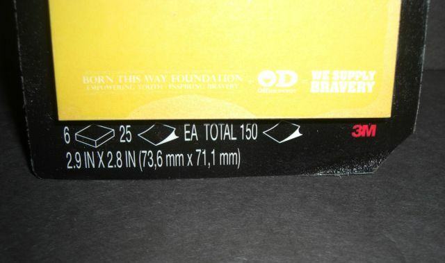 Lady Gaga Born This Way Foundation 3M POST-IT NOTE PADS, Anti-Bully, NO PKG-RARE