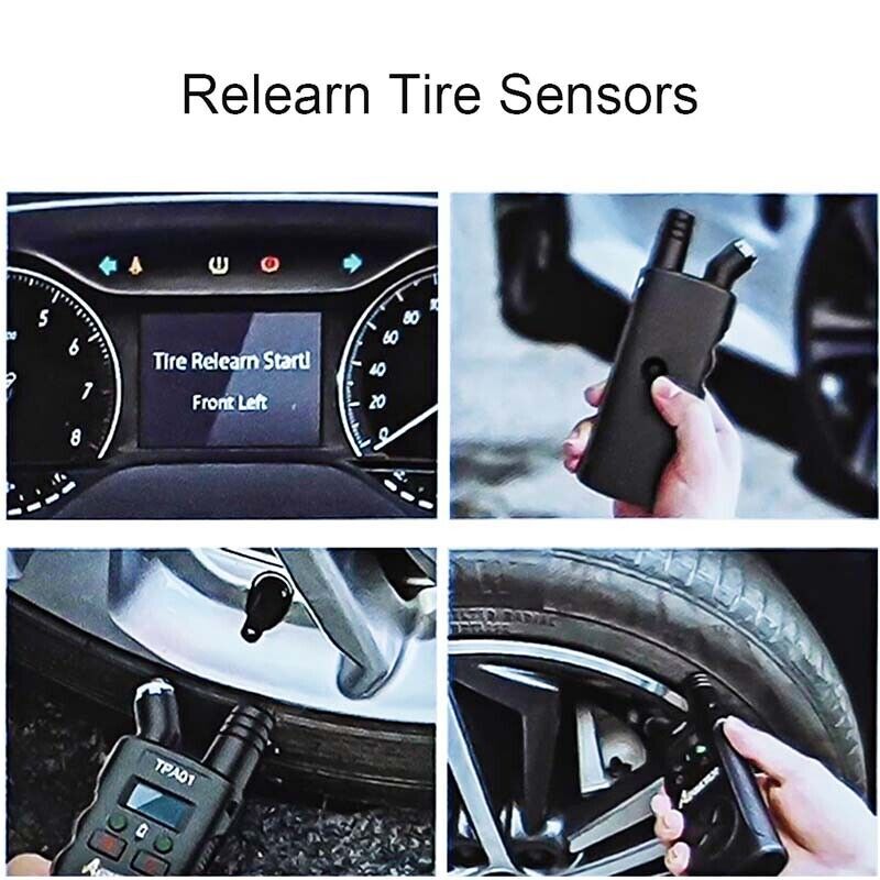 AERMOTOR TPMS Relearn Tool Plus Digital Tire Pressure Gauge Reset Sensor For GM