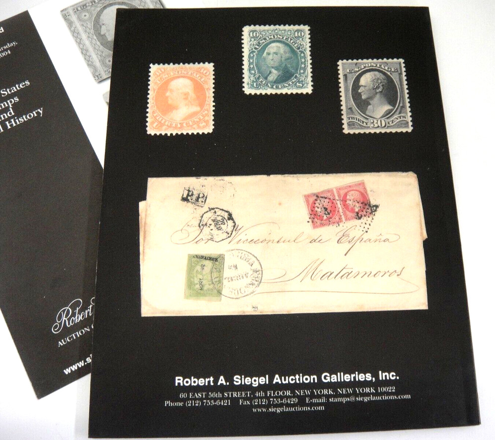 Siegel Auction Catalog w Prices Realized 2004 US Stamps & Postal History #889