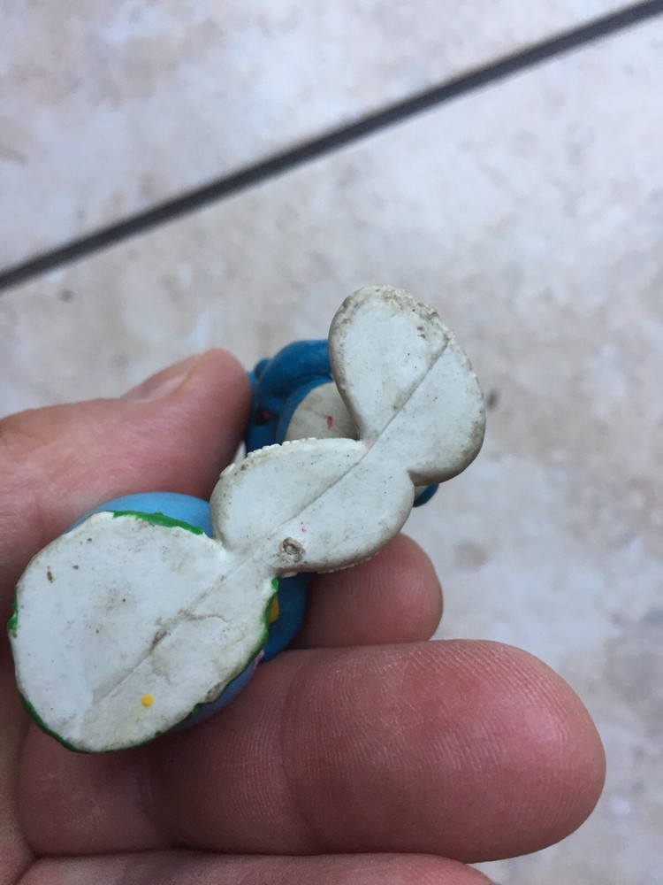 Smurf With Rubber Easter Egg 80s Maybe