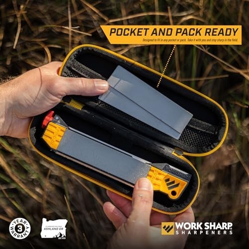 Portable Knife Sharpener Tool - Guided Field Sharpener with Case, Travel Essenti