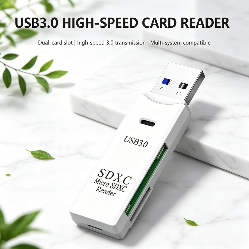 USB3.0 SD Card Reader for PC Micro SD Card to USB Adapter for Camera Memory Card