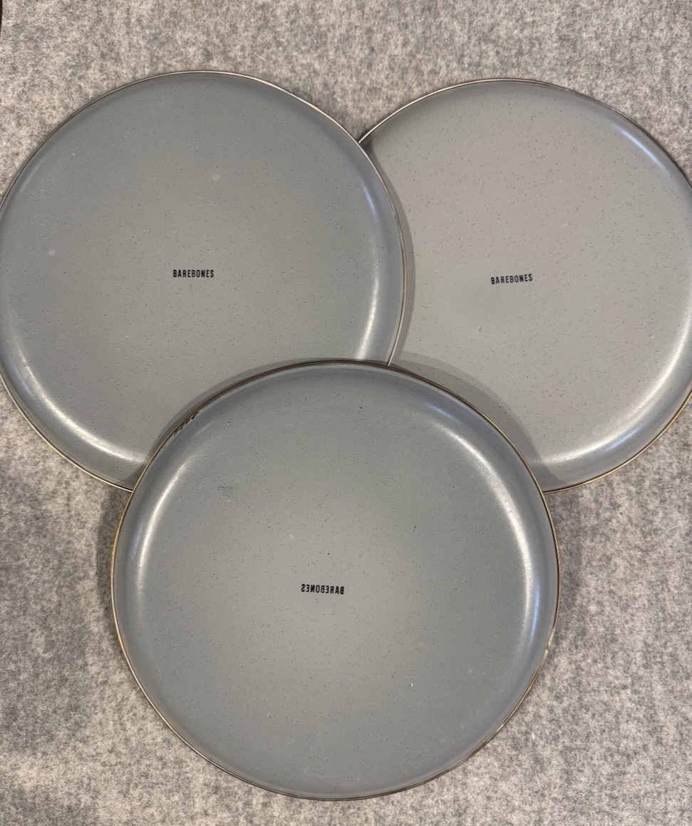 Barebones Enamelware Deep Plate - Set of Six - Outdoor / Camping Tableware