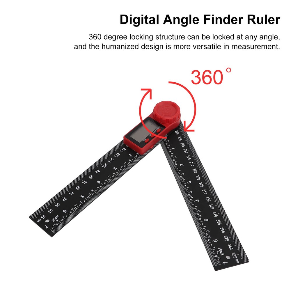 Digital Display Angle Ruler Lightweight Convenient Protractor For Woodworking