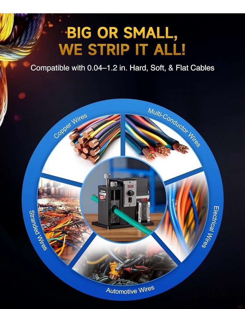 Crework Automatic Wire Stripper Machine