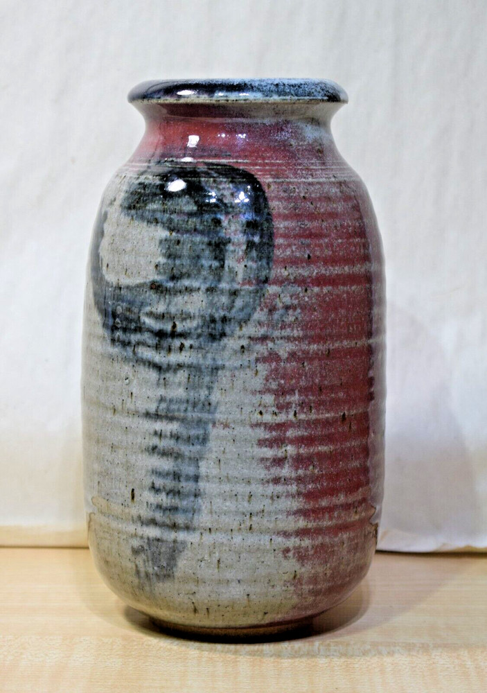 Vintage Studio Art 9in. Vase Signed