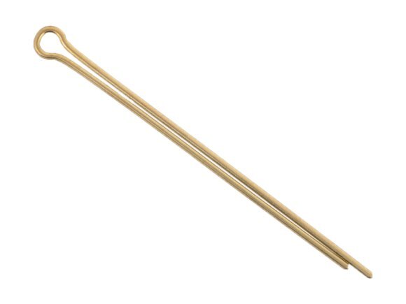 Cotter Pin 3/16 x 4 Brass Plain (20 Pieces)