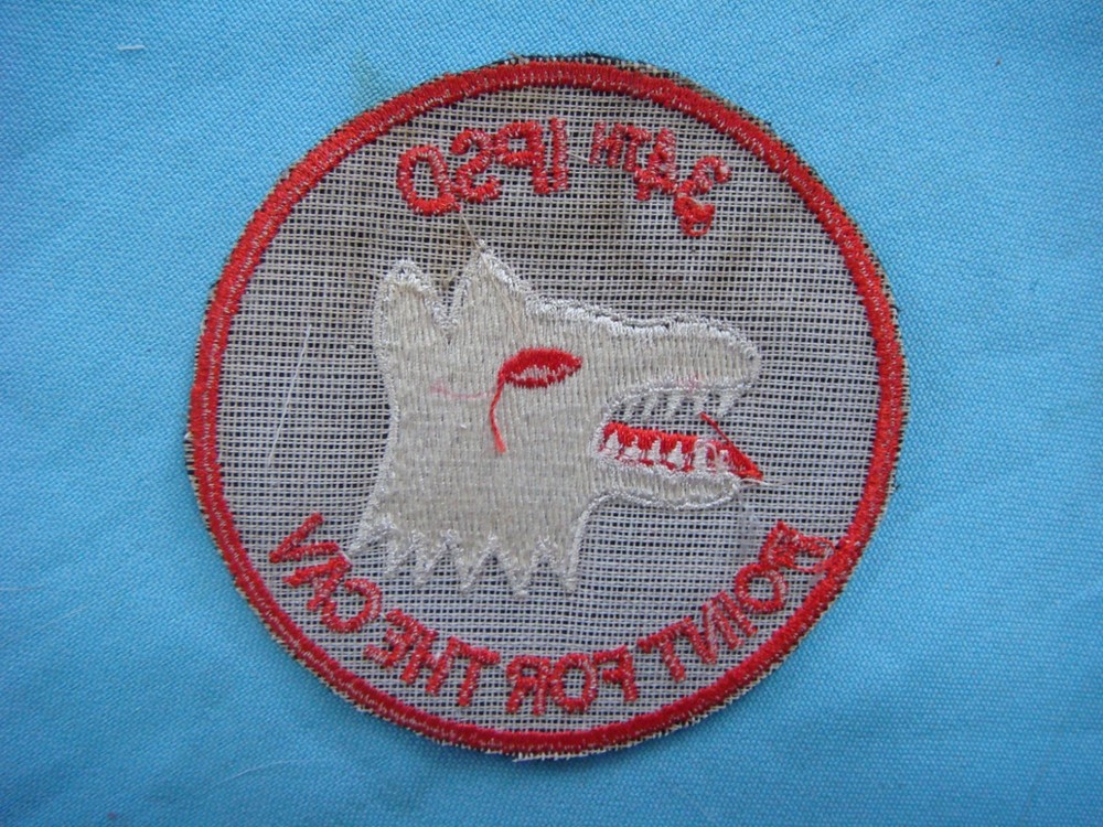 VIETNAM WAR PATCH, US 34th INFANTRY PLATOON SCOUT DOG