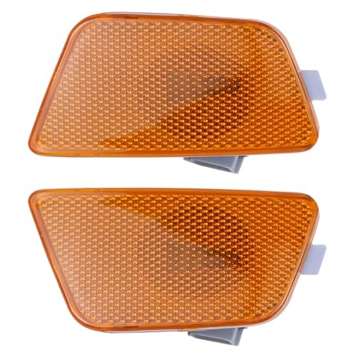 Front Left and Right Bumper Side Marker Light Lens with Socket for Chevy
