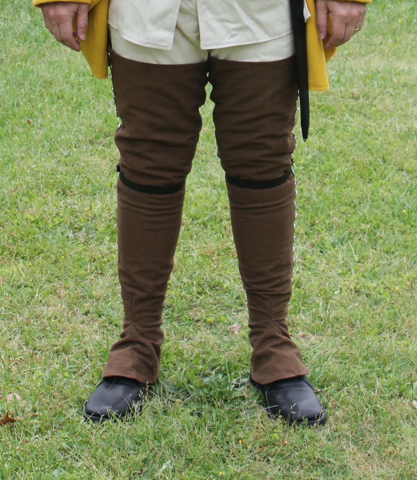 Brown Over-The-Knee Gaiters - F&I, Revolutionary War