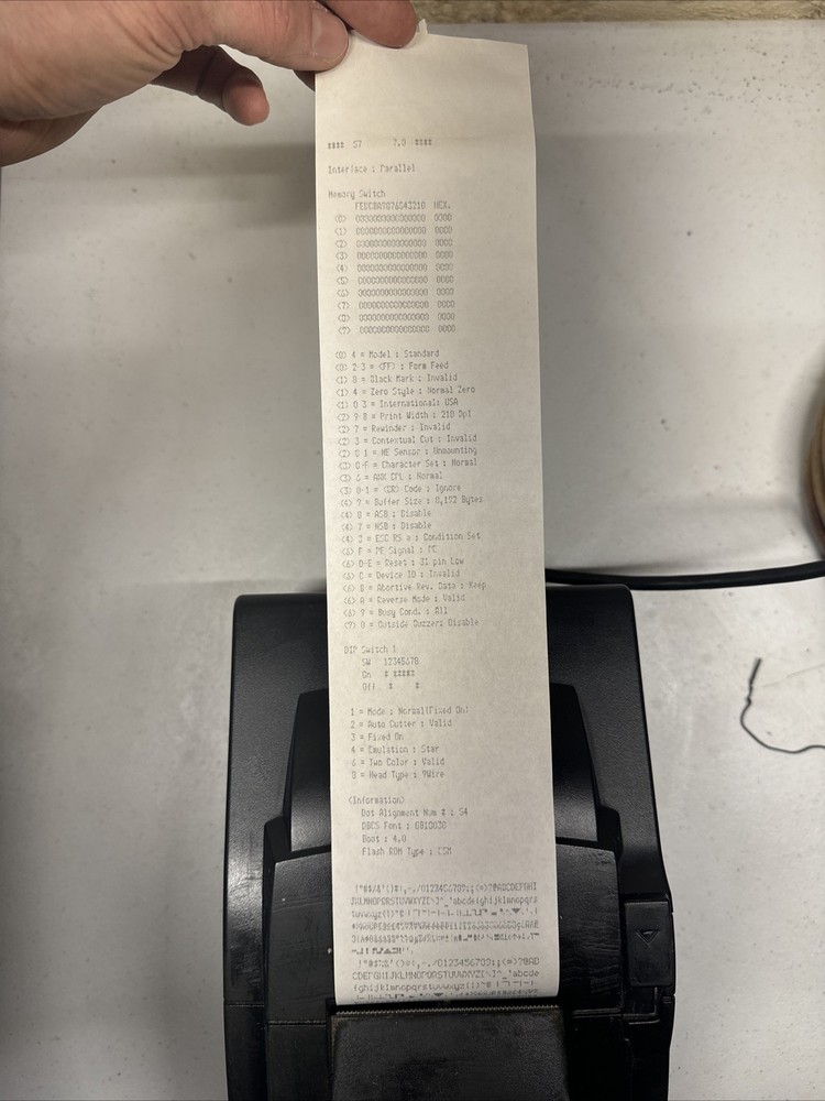 STAR SP700 SP742 Dot Matrix POS Receipt Printer Parallel Interface-TESTED