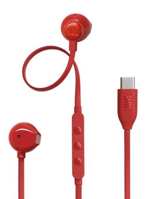 JBL Tune 305C USBC Wired Handset (red)