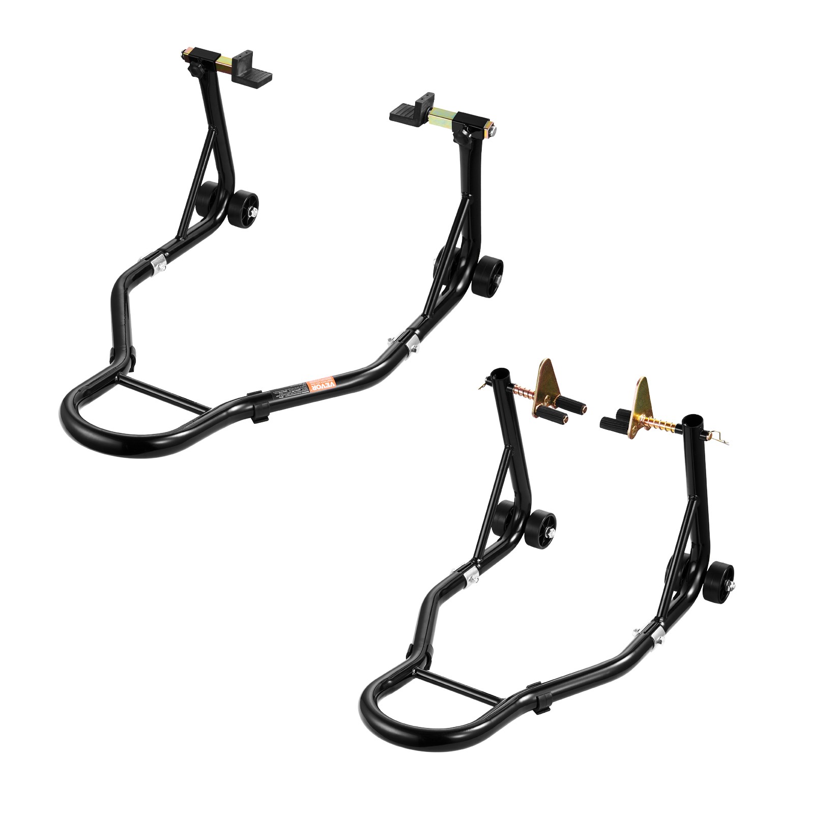 VEVOR Motorcycle Front & Rear Stand Lift 1100 lbs Spoolift Paddock Swingarm Arm