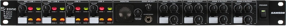 Samson S-Zone Rackmount Zone Mixer
