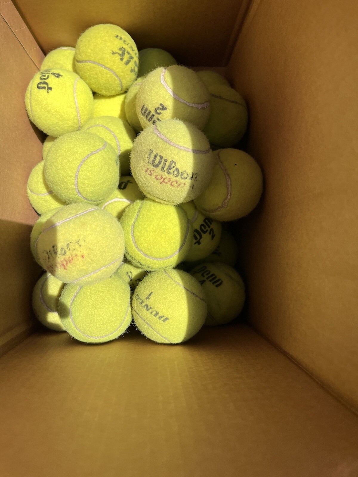 10 of Good Grade used Tennis Balls from Wilson, Dunlop, Penn, Head, etc Dog Toys