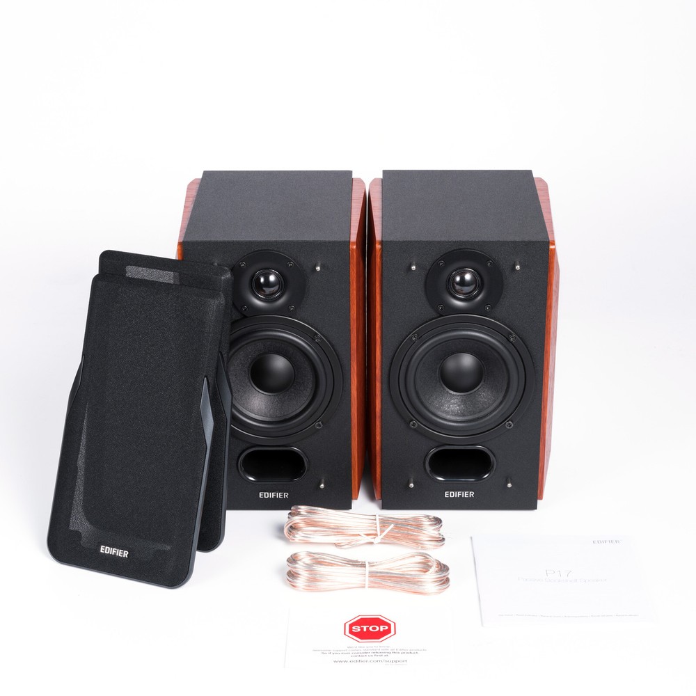 Edifier P17 Pair Bookshelf 2-Way Speaker with Wall-Mount Bracket Need amplifier