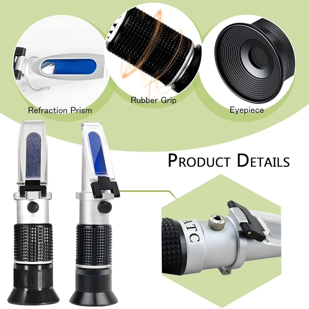 Professional Handheld Refractometer with Automatic Temperature Compensation