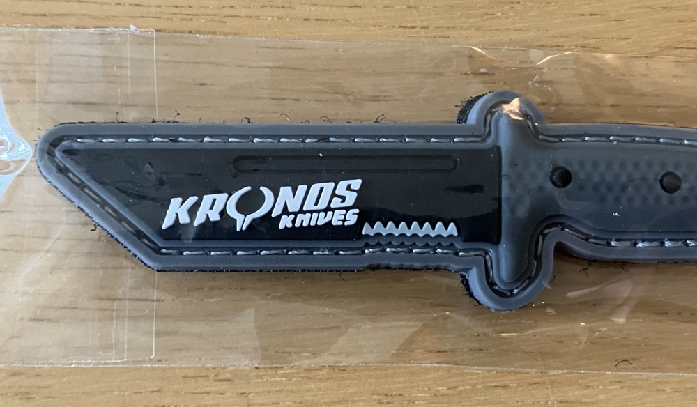 Kronos Knives (Knife) PVC Morale Patch - 2026 NRA Convention - Hook Loop Backing
