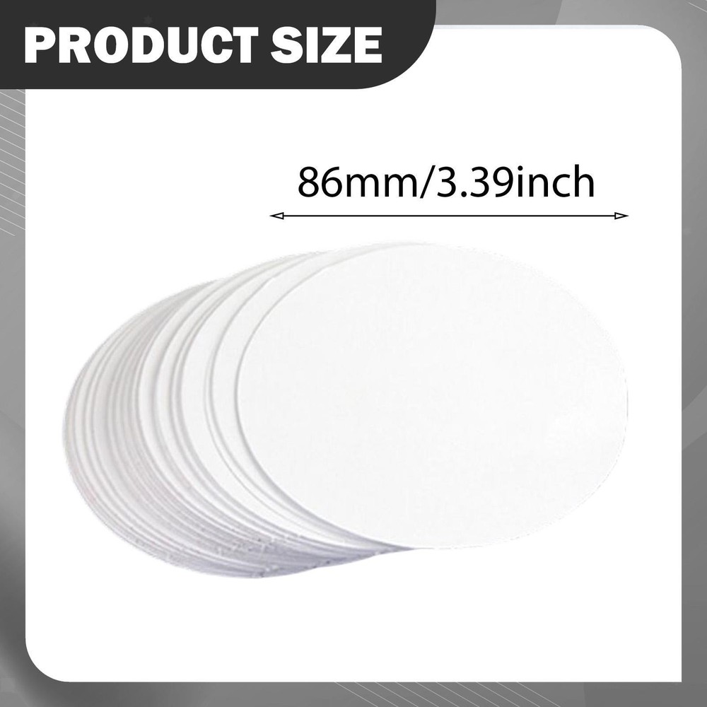 100x Button Badge Blank Papers 86mm Badge Pin Button Maker Machine Accessories