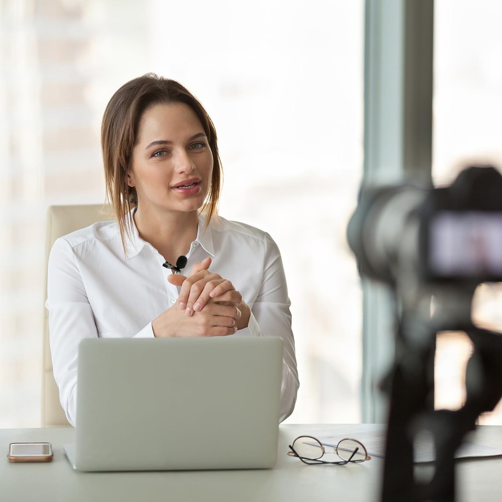 USB Lavalier Clip-On Microphone for iPhone/Android/PC US