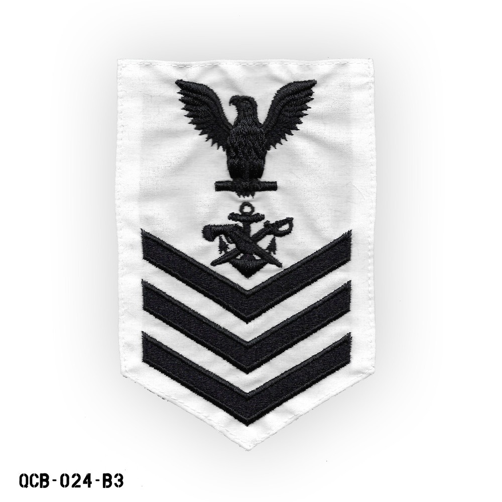 Special Warfare Craft Operator White Patch LG US Navy E6 Petty Officer 1st Class