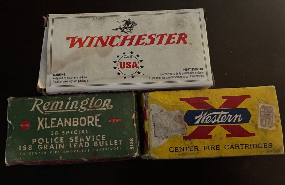 ANTIQUE .38 Special EMPTY Cartridge Boxes