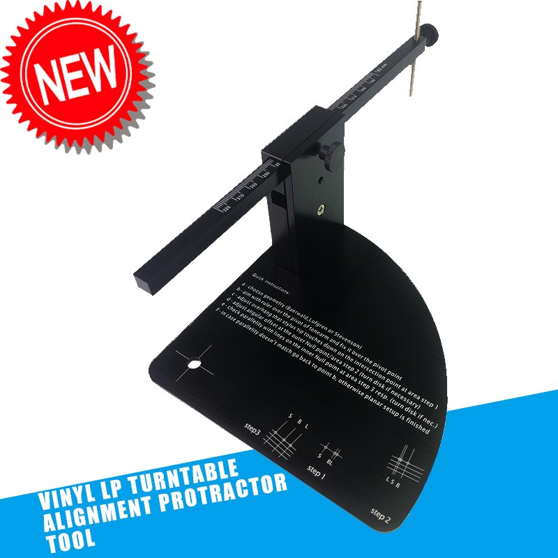Vinyl LP Turntable Alignment Protractor For Phono Record Cartridge Stylus mmezlT