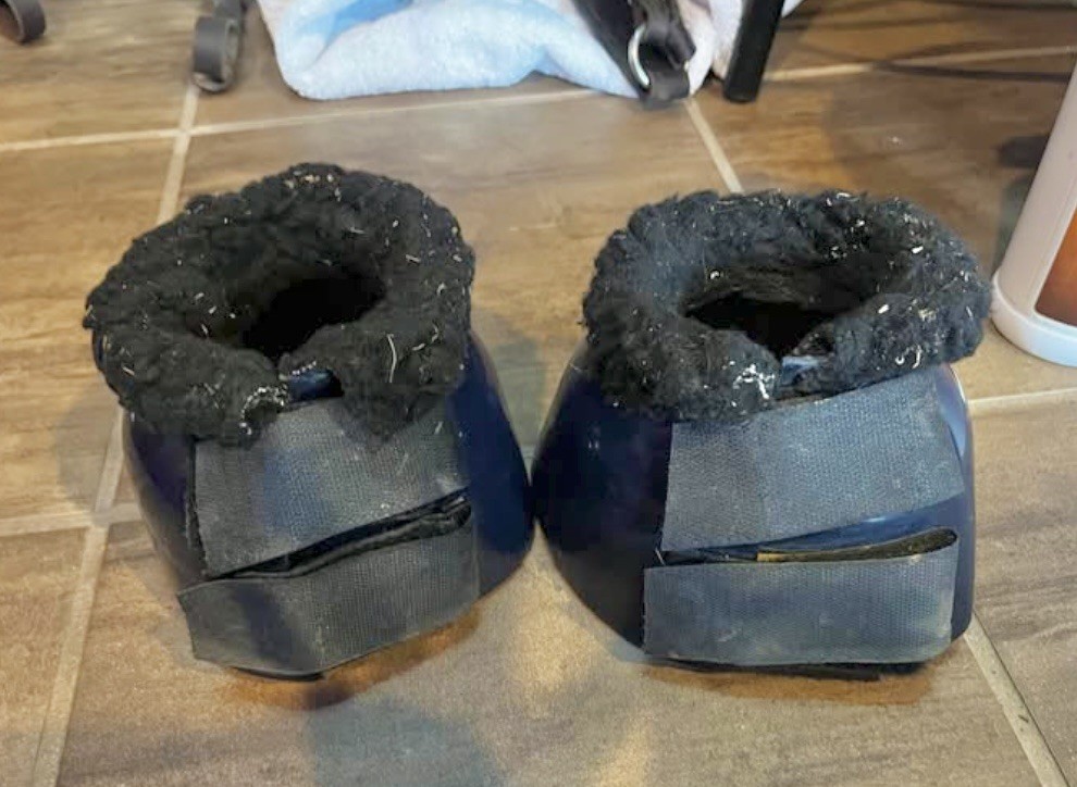 Navy Rubber Bell Boots