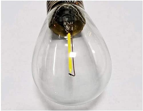 25 Pack S14 LED Bulb String Light Bulbs White 6000K 120V 1W E26 Shatterproof