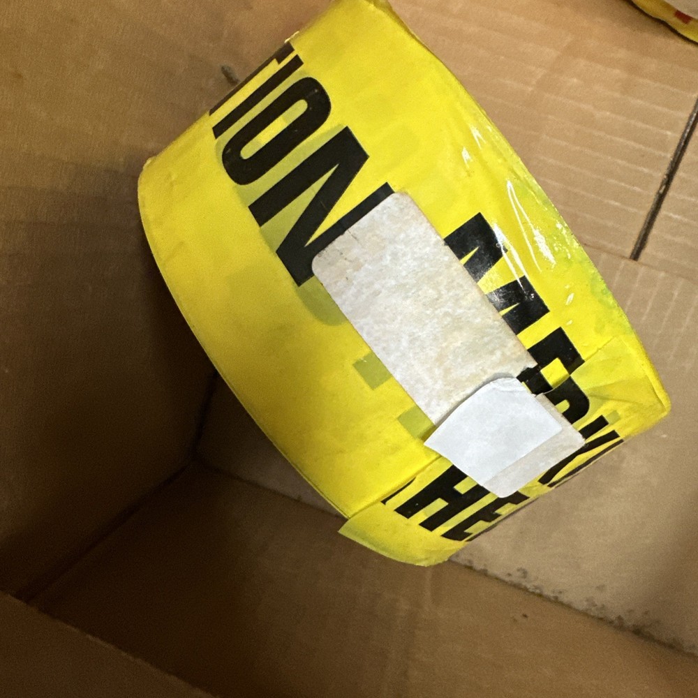 CAUTION MEN WORKING OVERHEAD - CAUTION TAPE 3” X 1000’